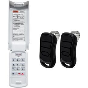 GK-R for Genie Garage Door Opener Keypad and 2 Pack GM3T-R for Genie Garage Door Opener Remote 3-Button, Compatible with Genie Intellicode Technology, Since 1995, eplace for GM3T-BX, 37335R, GK-BX