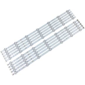 PANMILED 10 Pieces LED Backlight Strips for Samsung 55'' TV 2013SVS55 UN55J6200AF UN55J6201AF UN55J620DAF D3GE-550SMA-R1 D3GE-550SMB-R0
