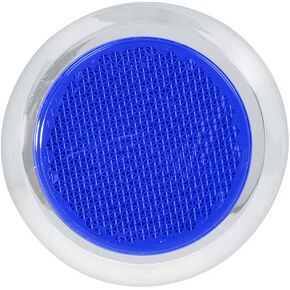 GG Grand General 80831 Round Amber 2-1/8â€ Stick-On Reflector with Chrome Bezel for Trucks, Towing, Trailers, RVs and Buses, 1 Pack