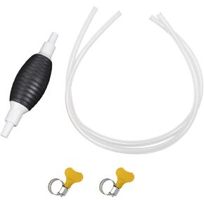 2 PCS Multifunction Liquid Sucker Pump, Manual Fuel Transfer Pump with 6.5 Ft Gasoline Siphone Hose, Portable Siphon Pump for Oil, Diesel, Water, Universal Car Accessories