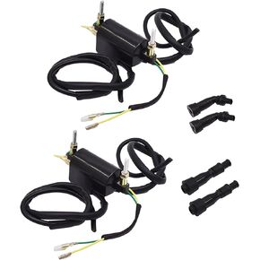 Dual Lead Wire Ignition Coil 12Volts Replacement for Honda Kawasaki Yamaha Suzuki CA CB CM KZ XS GS 750 400 450 175 21121-1174
