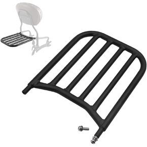 Black Backrest Sissy Bar Luggage Rack Compatible with Indian Chieftain Chief Classic Vintage 2014-2023