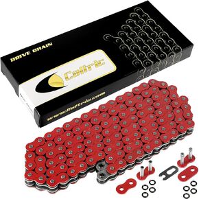 Caltric O-Ring Drive Chain Compatible with Honda Crf150F Crf-150F Crf230F Crf-230F Cmx250C Cmx-250C Xr650L Xr-650L 2013 Red