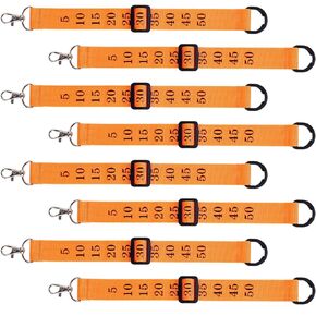 8pcs Football Referee Yard Marker: Chain Clips Football Yard Officials Markers Professional Nylon for Head Linesman