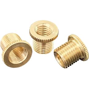 3PCS Brass Shift Knob Adapters Universal M8 X 1.25/M10 X 1.25/M10 X 1.5 Thread Gear Shifter Knob Screw