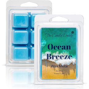 The Candle Daddy Ocean Breeze - 2 oz Wax Melt- 6 Cubes- Refreshing Beach Scent, Gift for Women, Men, BFF, Friend, Wife, Mom, Birthday, Sister, Daughter, Sea Aroma