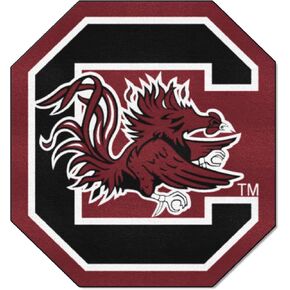 FANMATS 18510 NCAA University of South Carolina Mascot Mat Approximately 3' x 4'