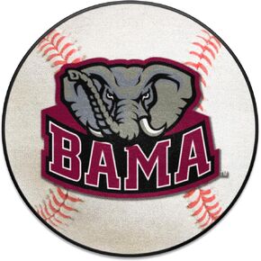 FANMATS 3754 Alabama Crimson Tide Ulti-Mat Rug - 5ft. x 8ft. | Sports Fan Area Rug, Home Decor Rug and Tailgating Mat - Elephant Logo, Black