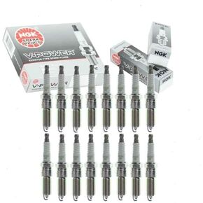 16 pc NGK V-Power Spark Plugs compatible with Dodge Ram 1500 5.7L V8 2003-2008