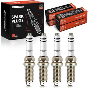 A-Premium Iridium Platinum Spark Plugs Compatible with Volkswagen Jetta, Passat, Golf, Beetle, GTI & Audi A4 allroad, A4 Quattro, Q5, Q7, A5 Sportback, A6, A3, TT Quattro & Porsche Macan, Pack of 4
