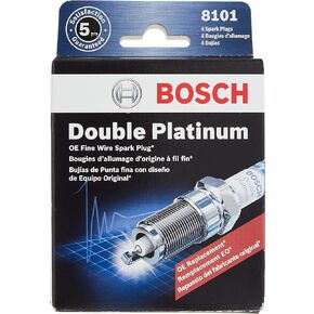 BOSCH 8101 OE Fine Wire Double Platinum Spark Plug - Pack of 4
