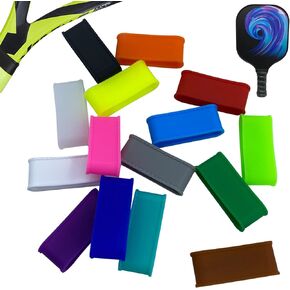 Tennis Racket Silicone Ring/Tennis Racket Grip Bands 14pcs - Hold Overgrip in Place - for Squash Racket, Racquetball, Badminton, Pickleball Paddle, Baseball Bat Handle
