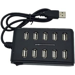 10 Port Hub USB 2.0 High Speed Multiple Splitter Adapter Extension Cable for Laptop PCB Interface Devices in Saudi Arabia