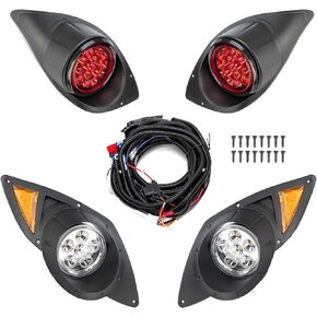 Golf Cart Light Kit Compatible with Yamaha G29 Drive 2007-UP Street Legal Kit LED Headlight Taillight Kit Gas and Electric with Installation Instruction