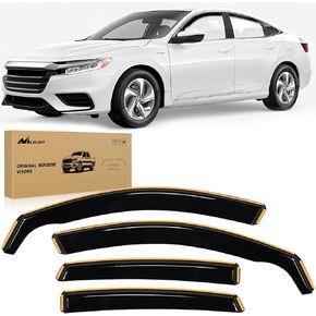 Nilight in Channel Rain Guards for Honda Accord 2018 2019 2020 2021 2022 2023 Vent Window Visors-4pcs