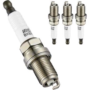 7092 شمعات إشعال إيريديوم 4 عبوات متوافقة مع أكورا هوندا دودج ميتسوبيشي تويوتا كامري كورولا RAV4 سولارا بونتياك فيبي لكزس سكيون xB tC 1.8L 2.0L 2.4L 2.5L L4 H4 لاستبدال BKR6EGP in Kuwait