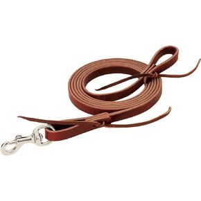 Weaver Leather Latigo Leather Flat Roper Rein, 5/8-Inch x 8-Feet, Burgundy
