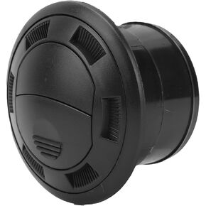 75mm Dashboard Air Conditioning Deflector, Side Roof Air Black Vent Outlet, Mount Round Louvered Dash Vent Exhaust Grille Universal for Bus RV
