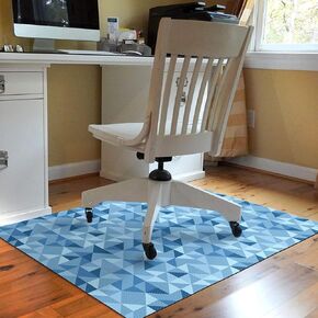 Bungalow Flooring Barbury Weave 9to5 Desk Chair Mat, 3' x 4', Made in USA, Stain-resistant, Anti-slip Rubber Backing, Chocolate