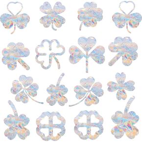 51PCS Birds Static Window Decals for Bird Strikes - Anti-Collision Window Clings to Save Birds from Window Collisions,Non Adhesive Prismatic Window Clings, Rainbow Stickers in Kuwait