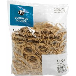 Business Source 15731 Rubber Bands,Size 14,1 lb./BG,2-Inch x1/16-Inch ,Natural Crepe in Kuwait