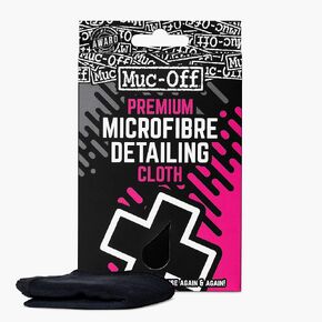 Muc-Off Microfiber Detailing Cloth - Compact Cleaning Cloth for Bicycle and Motorcycle Care - Polishing Cloth for Helmets, Visors and Goggles