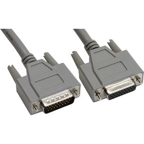 Amphenol CS-DSDHD26MF0-002.5 26-Pin HD26 Deluxe D-Sub Cable, Shielded, Male/Female, 2.5', Gray in Saudi Arabia