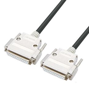 5FT 26AWG DB25 Female to Female Serial Extension Cable, RS232 25Pins Metal Case Connector Serial Port Cable for Printer