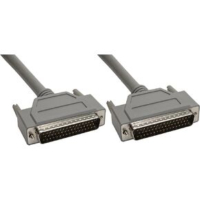 Amphenol CS-DSDMDB50MM-002.5 50-Pin DB50 Deluxe D-Sub Cable, Shielded, Male/Male, 2.5', Gray in Saudi Arabia
