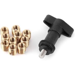 Batwing Fairing Brass Insert, Motorcycle Fairing Insert Repair Kit Brass Screws W T Handle Installation Tool for Batwing Type