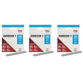 Arrow 505 Genuine T50 5/16-Inch Staples, Pack of 3