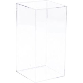 Pioneer Plastics 083C Small Clear Plastic Display Case, 3.5" W x 3.75" D x 8" H (Mailer Box), Pack of 2