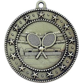 10 to 100 Packs of EMDC Style Tennis Medals