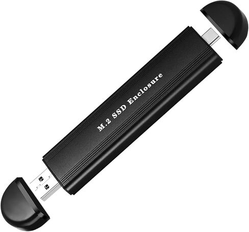 حاوية M.2 NVME SSD، ومحول محرك الأقراص الصلبة USB 3.0 وUSB-C خارجي NGFF، يدعم مفتاح M.2 M-Key/B+M 2230/2242/2260/2280 Nvme SATA SSD، متوافق مع الهواتف الذكية ونظام التشغيل Windows وMacOS in Kuwait