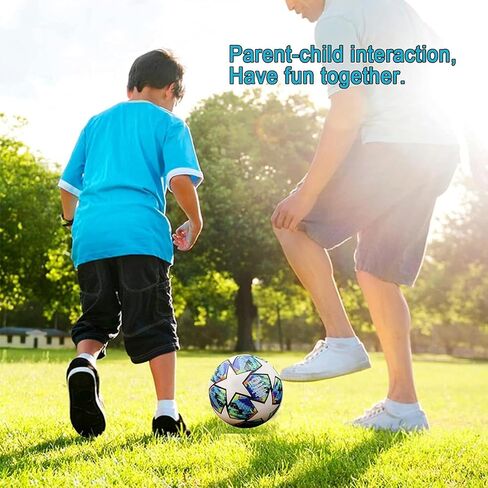 Champions League Soccer Ball, Regular Size 5 Soccor Ball with Professional PU Leather，Indoor and Outdoor Soccer Training Ball，Birthday Gift in Saudi Arabia