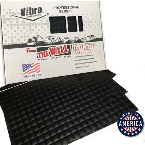 Vibro الآن في شراكة مع أكبر مصنع تصنيع في أمريكا - منتجنا الأسود الذي يبلغ 200 مل (5 مم) لتخميد الصوت هو أجود المواد - 10 أوراق سميكة لكل صندوق. صُنع بفخر في أمريكا. in Saudi Arabia