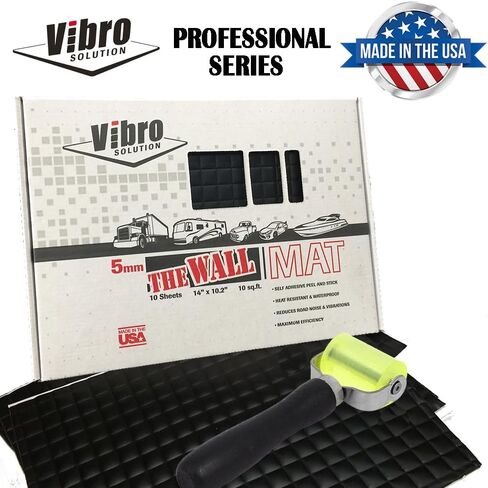 Vibro الآن في شراكة مع أكبر مصنع تصنيع في أمريكا - منتجنا الأسود الذي يبلغ 200 مل (5 مم) لتخميد الصوت هو أجود المواد - 10 أوراق سميكة لكل صندوق. صُنع بفخر في أمريكا. in Saudi Arabia