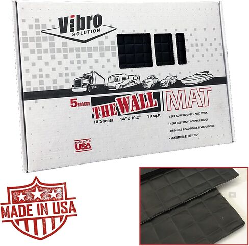 Vibro الآن في شراكة مع أكبر مصنع تصنيع في أمريكا - منتجنا الأسود الذي يبلغ 200 مل (5 مم) لتخميد الصوت هو أجود المواد - 10 أوراق سميكة لكل صندوق. صُنع بفخر في أمريكا. in Saudi Arabia
