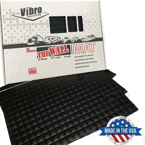 Vibro الآن في شراكة مع أكبر مصنع تصنيع في أمريكا - منتجنا الأسود الذي يبلغ 200 مل (5 مم) لتخميد الصوت هو أجود المواد - 10 أوراق سميكة لكل صندوق. صُنع بفخر في أمريكا. in Saudi Arabia