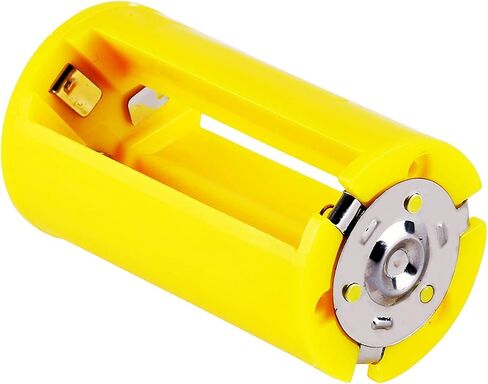 Whizzotech Parallel AA to D Battery Adapters Holder 1.5V Output Case Box 3 AA to 1 D Converter (12 Pack Yellow) in Saudi Arabia