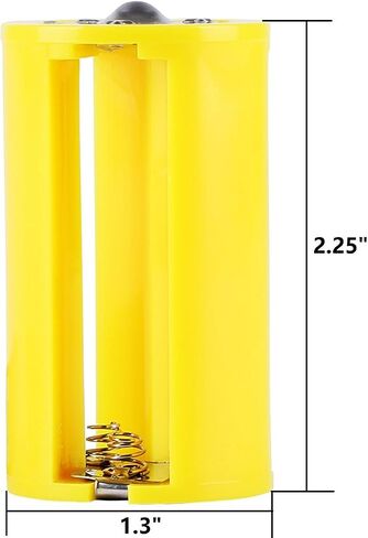Whizzotech Parallel AA to D Battery Adapters Holder 1.5V Output Case Box 3 AA to 1 D Converter (12 Pack Yellow) in Saudi Arabia