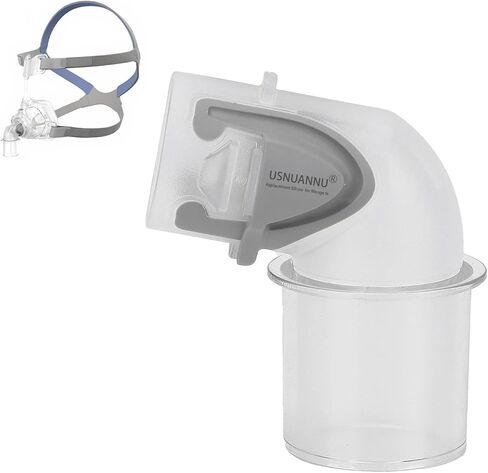 موصل الكوع البديل لـ ResMed Mirage FX، Mirage FX Elbow، ملحق مجموعة موصل الكوع البديل المناسب لـ Mirage FX Nasal Guard. (1 قطعة شفافة) in Saudi Arabia