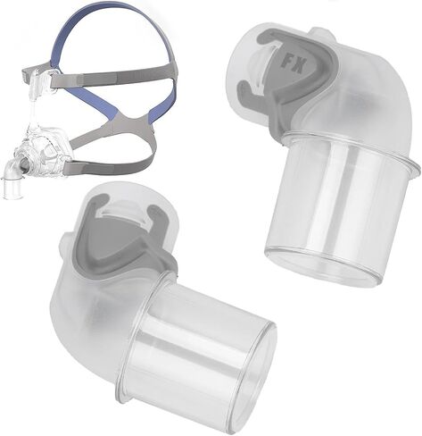 موصل الكوع البديل لـ ResMed Mirage FX، Mirage FX Elbow، ملحق مجموعة موصل الكوع البديل المناسب لـ Mirage FX Nasal Guard. (1 قطعة شفافة) in Saudi Arabia