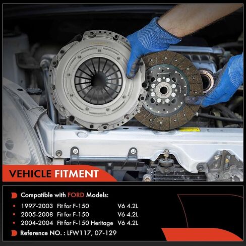 طقم قابض ناقل الحركة A-Premium مع دولاب الموازنة متوافق مع Ford F-150 F150 1997-2008، F-150 Heritage 2004، F-250 F250 1997-1999، 4.2L 4.6L in Saudi Arabia