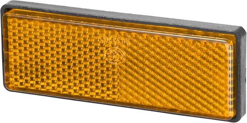 X AUTOHAUX 6 Pcs Rectangular Stick-on Safety Spoke Reflective Self Adhesive Reflector for Gate Posts Cars Trailer Motorcycle Trucks Boat Bicycle Bike Orange in Kuwait