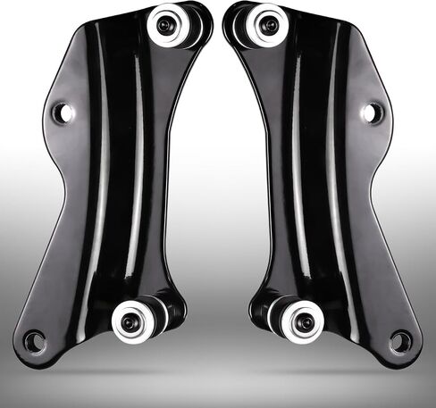 Black 4 Point Docking Hardware Kit Compatible with for Touring Street Glide Electra Glide Road Glide Road King 2014-Later in Kuwait