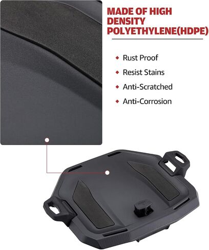 A & UTV PRO Rear Rack for Can-am Ryker All Models, for Ryker 600 900 Rally LinQ 16" Accessories,Replace OEM # 219400965,Black in Saudi Arabia