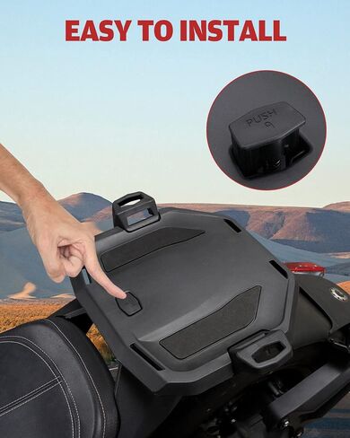 A & UTV PRO Rear Rack for Can-am Ryker All Models, for Ryker 600 900 Rally LinQ 16" Accessories,Replace OEM # 219400965,Black in Saudi Arabia