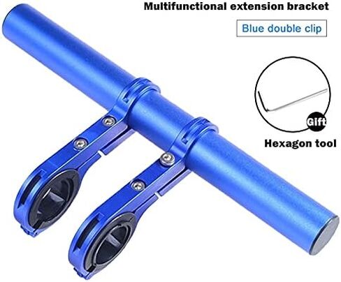 حامل تمديد متعدد الوظائف للدراجة، موسع مقود من سبائك الألومنيوم بمشبك مزدوج، رف تمديد للمقود، يستخدم لقوس مصباح ساعة التوقف، ملحقات الدراجة in Kuwait