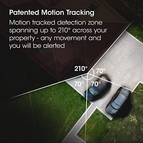 Philex Security Light Motion Outdoor, Motion Sensor, 1700 Lumen Floodlight, WiFi Camera with App Control, IP65 Weatherproof with 3 Zone Intruder Detection, 210° Field of Vision in Saudi Arabia